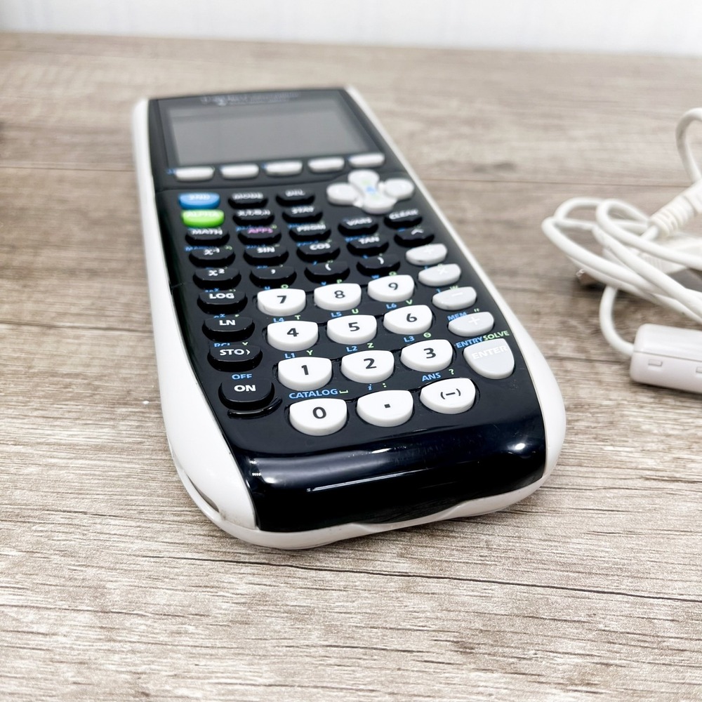 TI-84 Plus C Silver Edition Graphing Calculator Texas Instruments w/ Charger - Picture 9 of 9